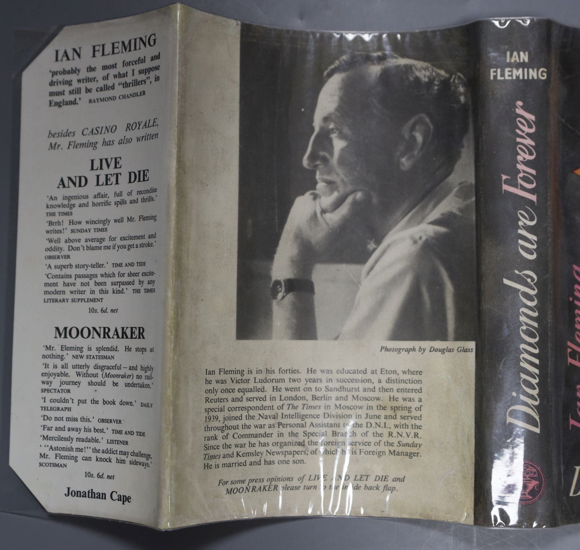 Fleming, Ian - Diamonds Are Forever, 1st edition, d/wrapper, 1956